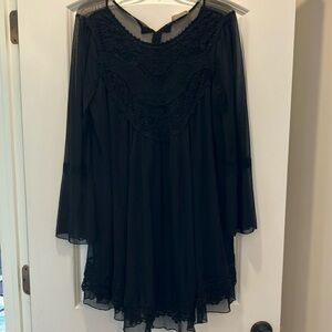 Altar'd State Black Mesh Dress medium